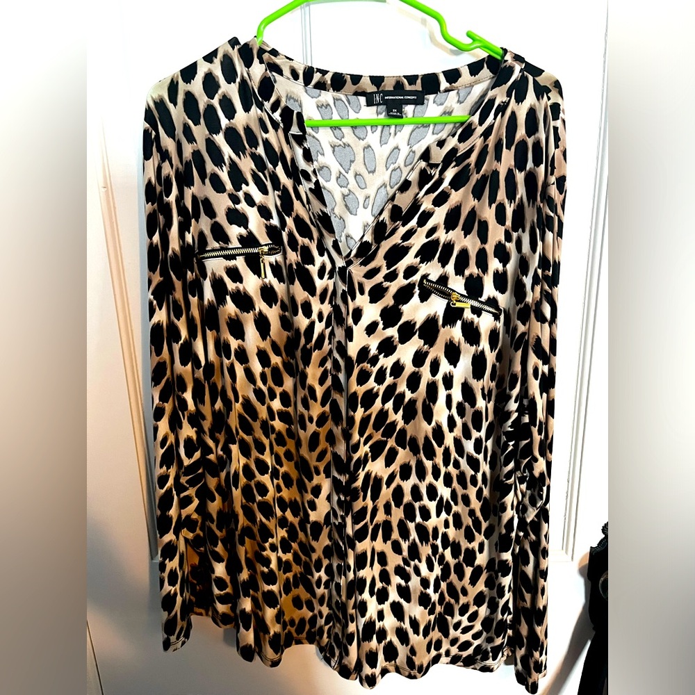 Cheetah fun woman’s shirt 3X